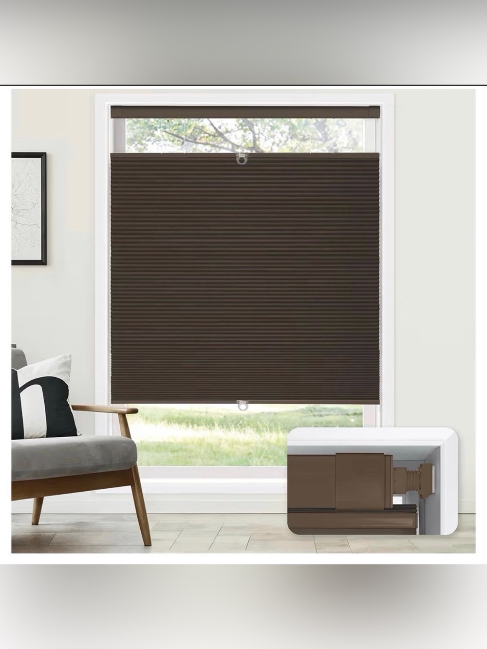 LazBlinds No Tools No Drill Cordless Cellular Shades